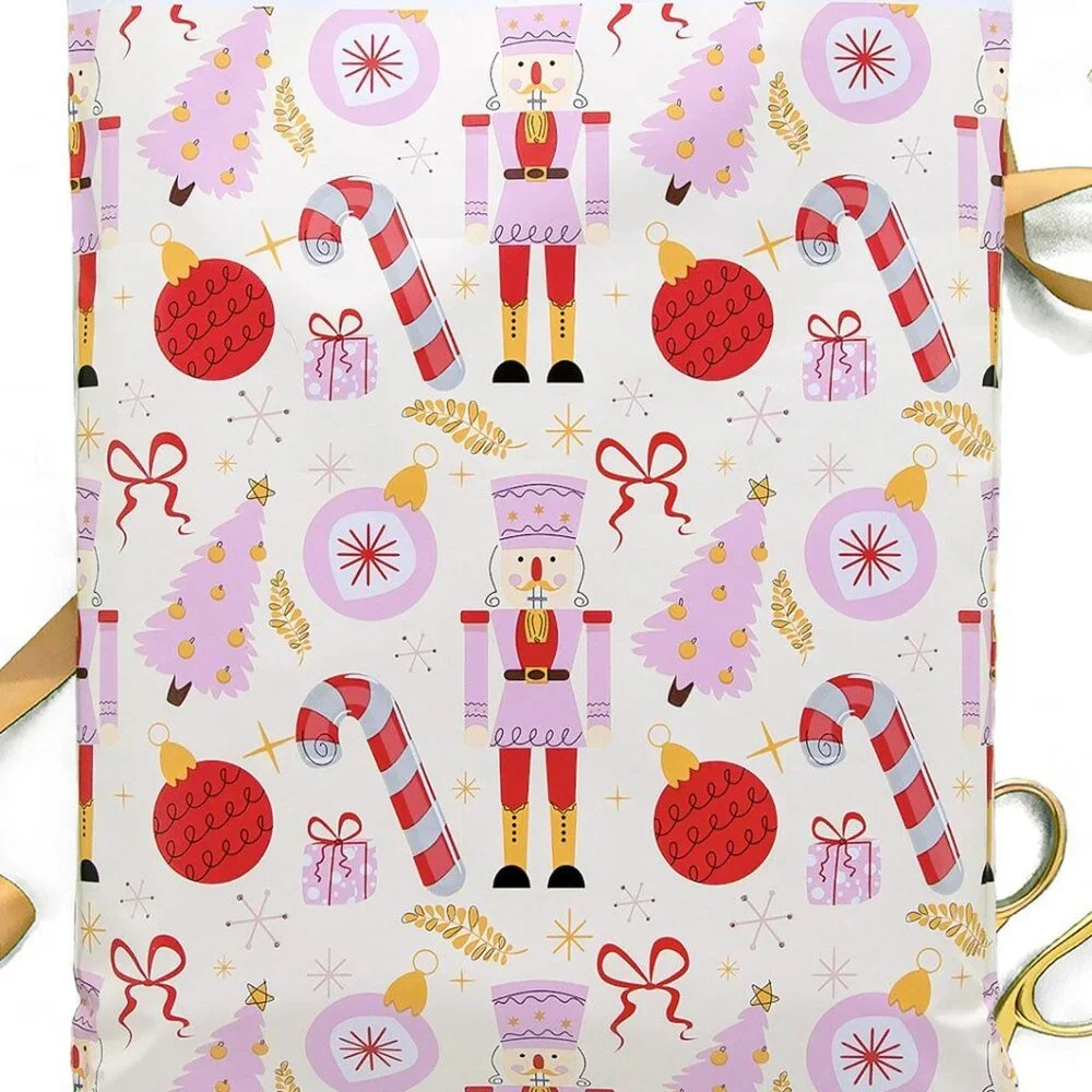 Christmas Nutcracker Poly Mailers 14.5x19 Pack of 25